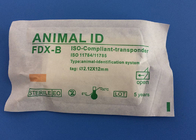 Animal ID Microchip Needle 134.2khz Tiêu chuẩn ISO Microchip với đầu phun Transponders Injectable Transponder