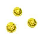 Nhãn tai RFID màu vàng cho ET907 Chiều kính 30,5mm ± 0,5mm ISO11784/5 FDX-B