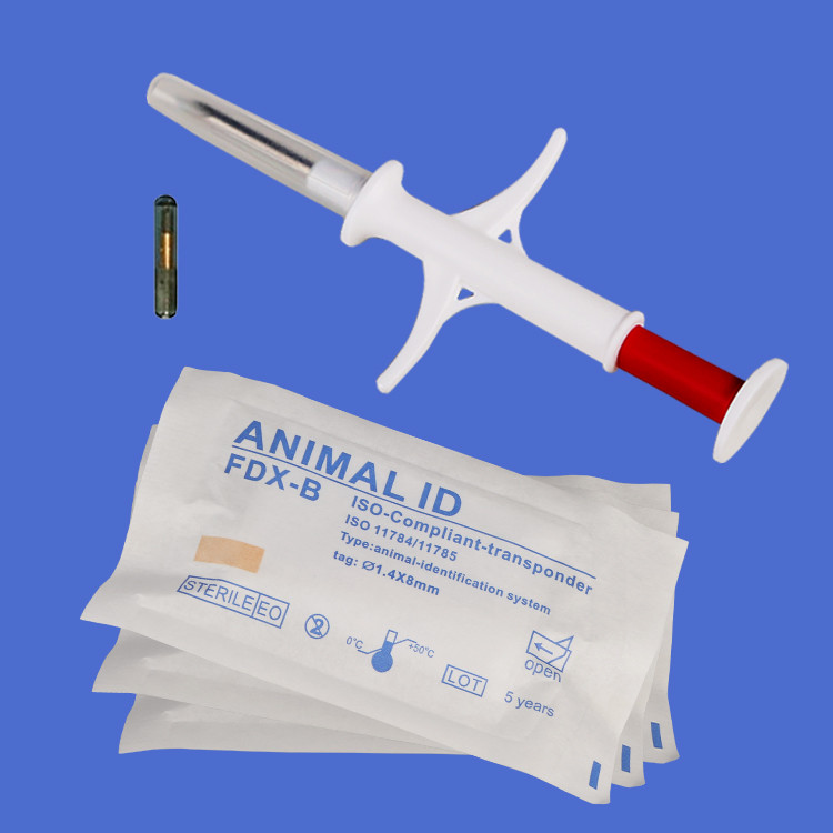 Thẻ kính Rfid của ISO ISO Rfid Animal ID Microchip để theo dõi thú cưng