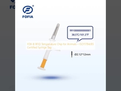 Chip nhiệt độ RFID FDX-B cho động vật   ISO11784/85 Nhãn tiêm được chứng nhận