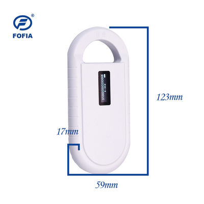 24/7 OLED Animal ID Microchip Scanner Reader 134.2KHz Với Ngôn ngữ vận hành tiếng Anh