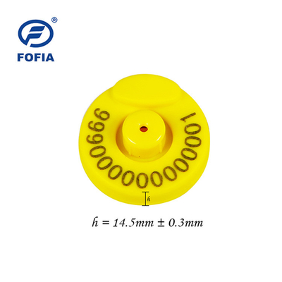 Vật liệu TPU RFID thẻ tai để nhận dạng lợn chip châu Âu với bảo mật dữ liệu duy nhất
