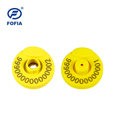 FOFIA RFID thẻ tai điện tử thẻ theo dõi động vật với nhiệt kế cho bò và cừu