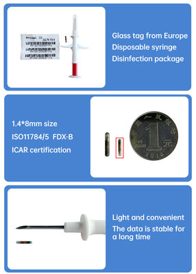 ICAR Certified Vi mạch nhận dạng ống tiêm tiệt trùng thế hệ mới dành cho tất cả các loại động vật ZS007