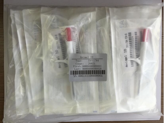 Tiêu chuẩn ISO11784/5 FDX-B RFID Animal ID Microchip Máy tiêm dùng một lần Chips An ninh dữ liệu duy nhất