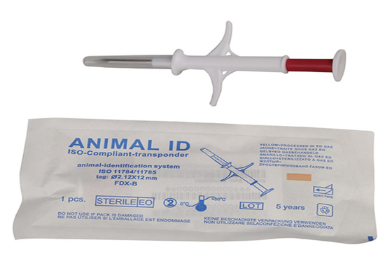 2.12 * 12 mm Pet ID Microchip, Cat Tracker Microchip để theo dõi nhận dạng vật nuôi Transponder tiêm
