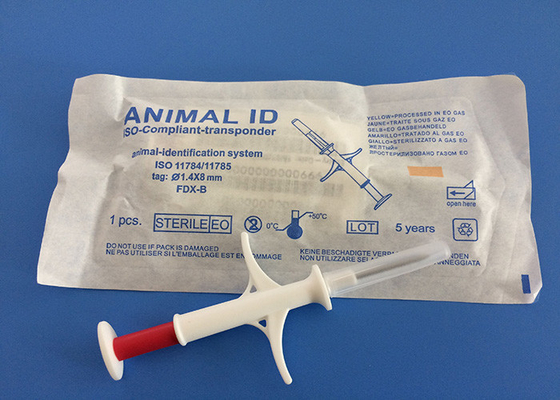 Thiết bị theo dõi vi mạch dành cho chó 1,4 * 8mm, EM4305 Found Pet Microchip Injectable Transponders