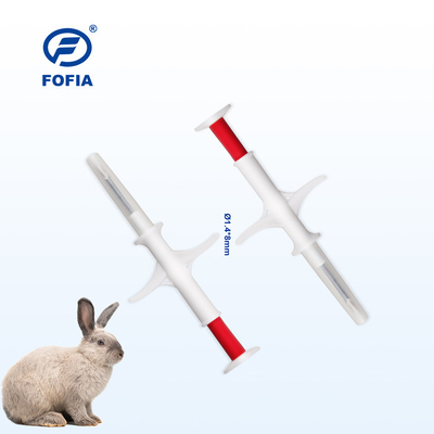Bộ tiếp sóng dạng tiêm 134,2khz Bộ phát đáp vi mạch Pet ID với ống tiêm cấy ghép Vi mạch bộ phát tín hiệu ISO