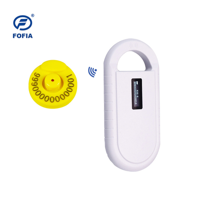 24/7 OLED White Animal Microchip Scanner với Buzzer Rfid Reader tích hợp