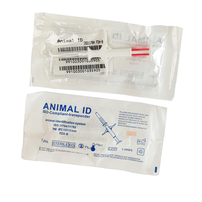 Nhãn microchip cấy ghép để theo dõi động vật EO phổ quát khử trùng số 15 chữ số