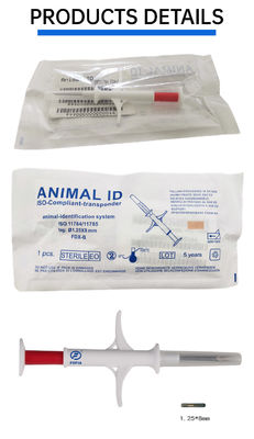 Fofia 2026 bán nóng RFID 134.2kHz Animal ID Microchip tích hợp loại thẻ tai ZS009 chống nước cho tiêm thú cưng bò