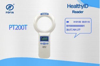 Máy quét vi mạch động vật PT280T cho vi mạch ISO11784/5 và vi mạch nhiệt độ FOFIA HT001