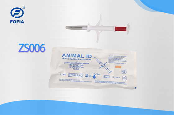 ICAR chứng nhận chip microchip động vật RFID bền mới ZS006 với IP67 cho thẻ tiêm chó mèo bò lợn cừu & thú cưng