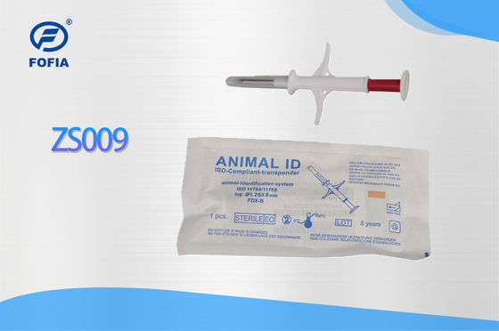 Fofia 2026 bán nóng RFID 134.2kHz Animal ID Microchip tích hợp loại thẻ tai ZS009 chống nước cho tiêm thú cưng bò