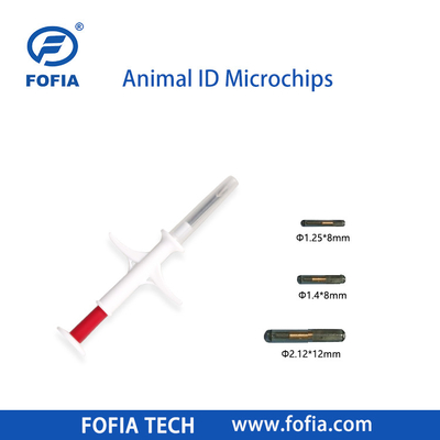 Microchip cấy ghép cho ngựa 134.2khz Rfid Chip động vật Pet Id Microchip tiêm cho động vật với ống tiêm