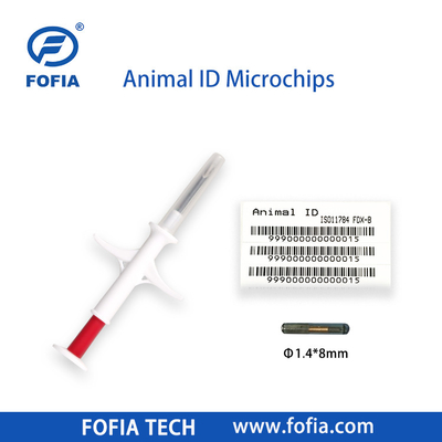 20 năm hiệu suất Rfid Chip động vật Pet Id Microchip tiêm cho động vật với ống tiêm