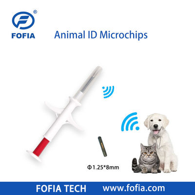Fofia 2026 bán nóng RFID 134.2kHz Animal ID Microchip tích hợp loại thẻ tai ZS009 chống nước cho tiêm thú cưng bò