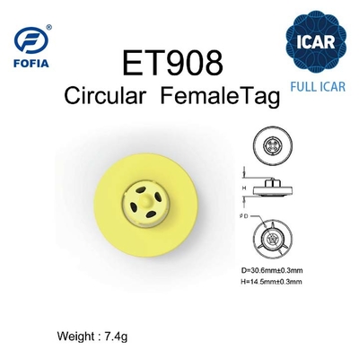 FULL ICAR ET908 Nhãn tai tròn để nhận dạng động vật với hỗ trợ trình đọc BLE ISO11784/5 Mã ICAR không chia sẻ