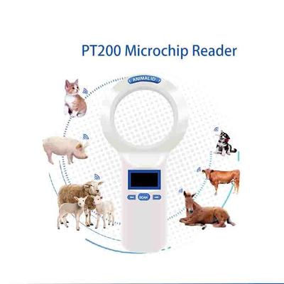 Máy quét microchip động vật PT200 được thiết kế để đọc thông tin về microchip và nhiệt độ tương thích với bộ lưu trữ dữ liệu 1000