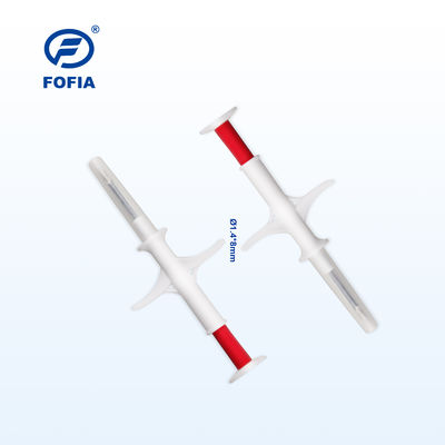 ICAR chứng nhận FOFIA ZS007 RFID 134.2kHz Microchip động vật với chip FDX / EM4305 IP67 chống nước cho vật nuôi và vật nuôi bọc nhựa tiêm