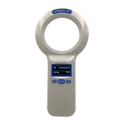 Handheld RFID Microchip Reader with ISO11784/5 FDX-B Standard 1000 Data Storage and 3 AA Battery Power