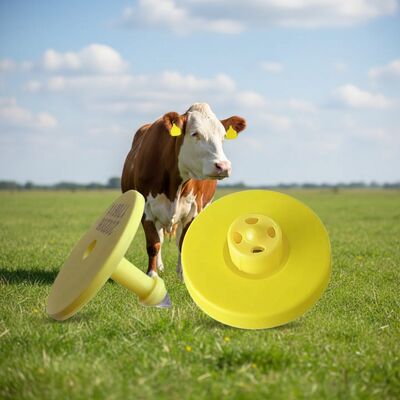 134.2kHz ISO11784/5 FDX-B Nhãn tai điện tử với điện áp 350N để xác định và theo dõi gia súc