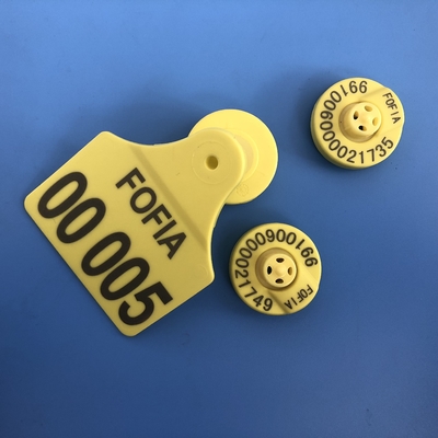 Nhãn tai điện tử RFID Nhãn theo dõi động vật Cho gia súc bò Cừu