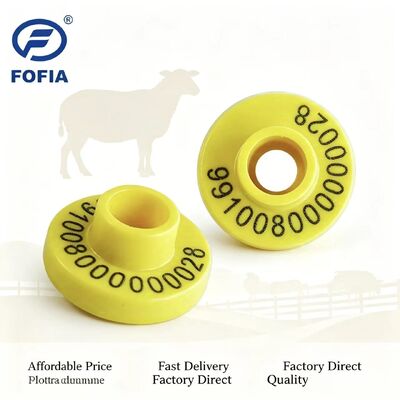 Nhãn tai điện tử bền cho xác định và theo dõi gia súc bằng vật liệu TPU cho quản lý nông trại