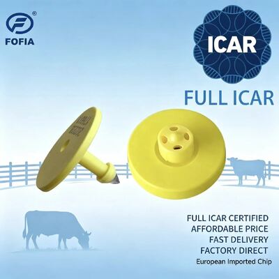 Nhãn tai điện tử bền vững được chứng nhận ICAR đầy đủ cho quản lý gia súc có công nghệ FDX-B TPU hỗ trợ nhận dạng và theo dõi