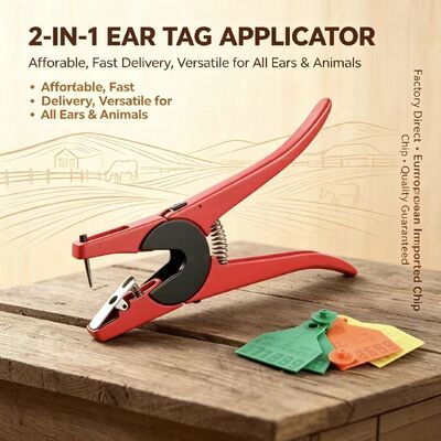 Ứng dụng thẻ tai động vật nông nghiệp bằng hợp kim nhôm FOFIA mới với mã hóa laser cho thẻ tai bò, heo, cừu và ngựa 3 tháng bảo hành