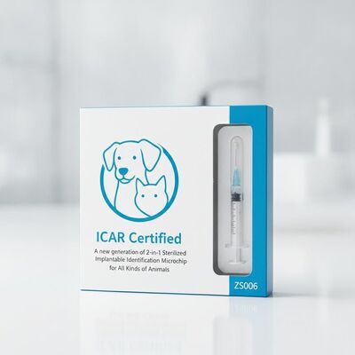 ICAR chứng nhận Một thế hệ mới của 2 trong 1 khử trùng cấy ghép nhận dạng vi mạch cho tất cả các loại động vật ZS006