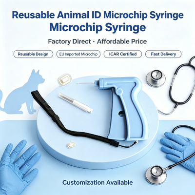Vi mạch cấy ghép ISO11784/5 FDX-B 134.2KHz để nhận dạng động vật bằng thẻ thủy tinh sinh học 2.12 * 12mm