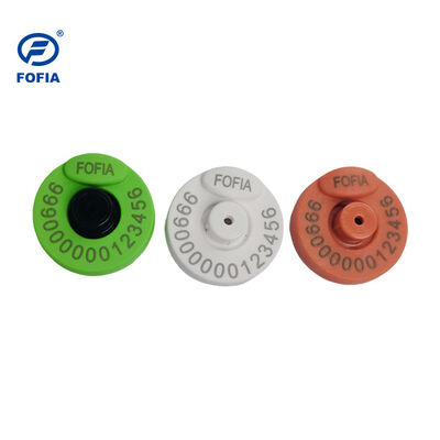 FOFIA New RFID Electronic Ear Tag TPU Nhựa 134.2KHz Tần số 17cm Khoảng cách đọc ICAR đầy đủ Chứng chỉ cho bò và cừu