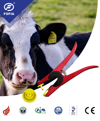 FOFIA New RFID Electronic Ear Tag TPU Nhựa 134.2KHz Tần số 17cm Khoảng cách đọc ICAR đầy đủ Chứng chỉ cho bò và cừu