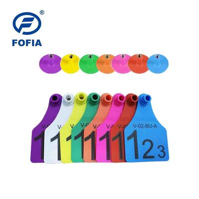 FOFIA Cow TPU Visual Yellow Cattle Connect Cattle Ear Tag Mô hình T921