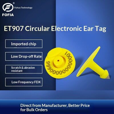 New FDX Low-Frequency Electronic Ear Tag RFID Animal Tag Full-Duplex Lợn bò miệng mở/khép