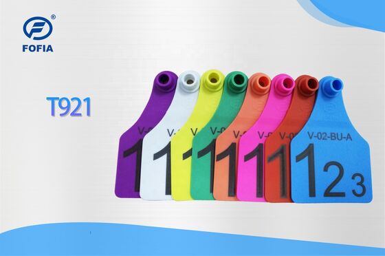 T921 Động vật dê màu vàng Động vật gia súc Nhãn tai RFID TPU Trang trại Chó bò