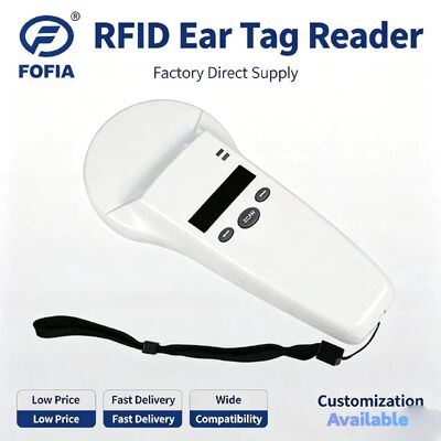 Người đọc cầm tay RFID nhựa bền FOFIA với màn hình OLED 128x32 /USB để sử dụng cho thú cưng và trang trại / trang trại xa