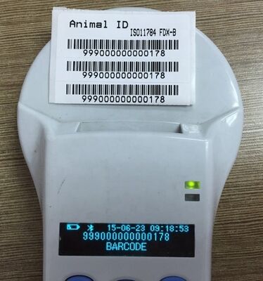 Người đọc cầm tay RFID nhựa bền FOFIA với màn hình OLED 128x32 /USB để sử dụng cho thú cưng và trang trại / trang trại xa