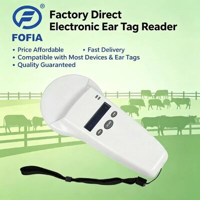 Máy đọc cầm tay RFID bền với màn hình OLED 128x32 USB cho Plastic Long-Range Solution cho vật nuôi và nông trại & sử dụng trang trại