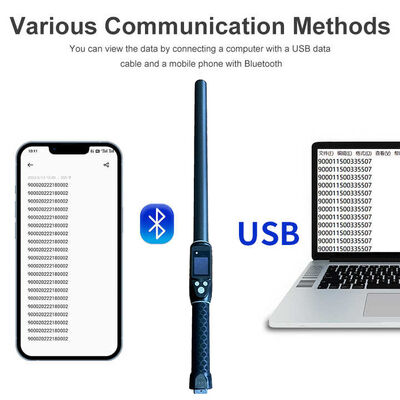 Chất chống nước bền tầm xa 134.2kHz RFID Ear Tag Reader ISO11784/5 Protocol 30-100cm Khoảng cách đọc PVC
