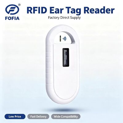 Máy đọc thẻ RFID vật nuôi nhựa cầm tay PT160 màn hình OLED 134.2kHz pin lithium USB CE chứng nhận ISO 11784/11785