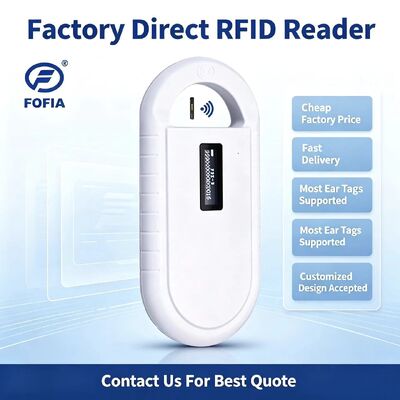Động vật cầm tay Microchip Đầu đọc thẻ RFID PT160 134,2kHz Màn hình OLED USB Pin Lithium Chứng nhận CE Giao thức ISO 11784/11785