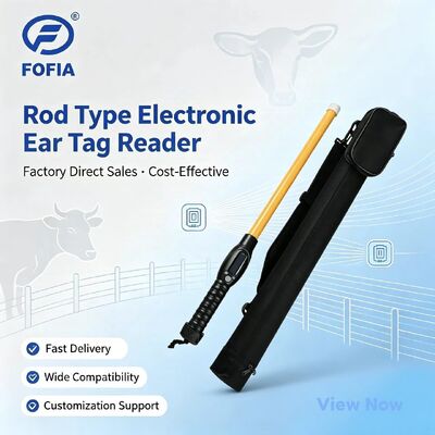 FOFIA PT280 RFID Stick Reader cầm tay đa chức năng 128x32 màn hình OLED 10-20m Khoảng cách đọc USB Đối với ISO 11784/5