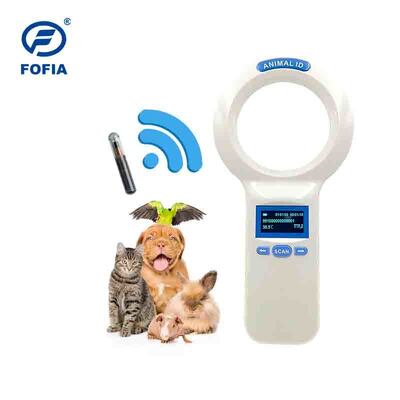 Không thấm nước FOFIA PT200 RFID Handheld Reader 128x64 OLED Screen Đọc từ xa 10-20m Tiêu chuẩn ISO11784/5