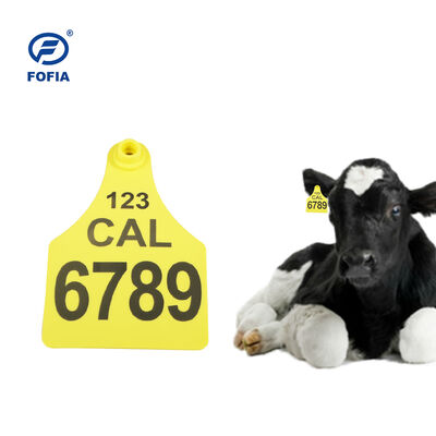 FOFIA ET921 Nhãn tai bò bằng nhựa Tiêu đề theo dõi động vật Mã hóa laser Nhiều kích thước Chăn nuôi gia súc Chăn nuôi heo Sử dụng với số
