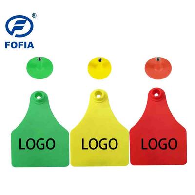 FOFIA ET921 Nhãn tai bò bằng nhựa Tiêu đề theo dõi động vật Mã hóa laser Nhiều kích thước Chăn nuôi gia súc Chăn nuôi heo Sử dụng với số