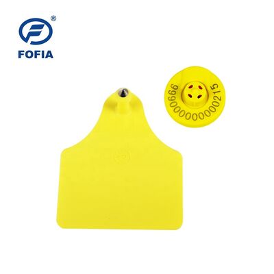 Thẻ tai chăn nuôi RFID 134,2kHz với chứng nhận ICAR đầy đủ về độ căng 350N