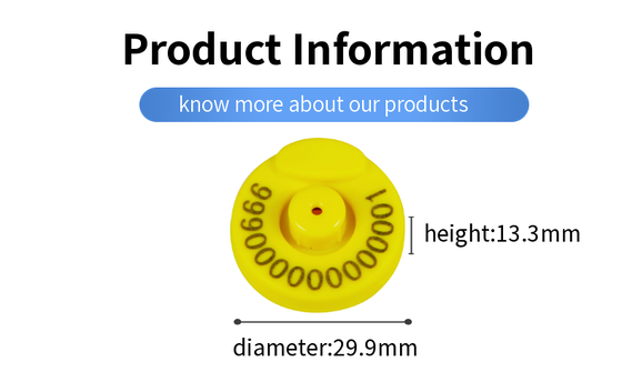 RFID FDX HDX Animal Electronic Ear Tags 134.2KHz Chăn nuôi Lợn Cừu Bò
