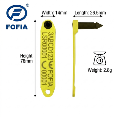 Không thấm nước Fofia chống nhiệt độ cao tích hợp chống đổ điện tử T969 Cừu vàng RFID Tag tai vật liệu TPU RF